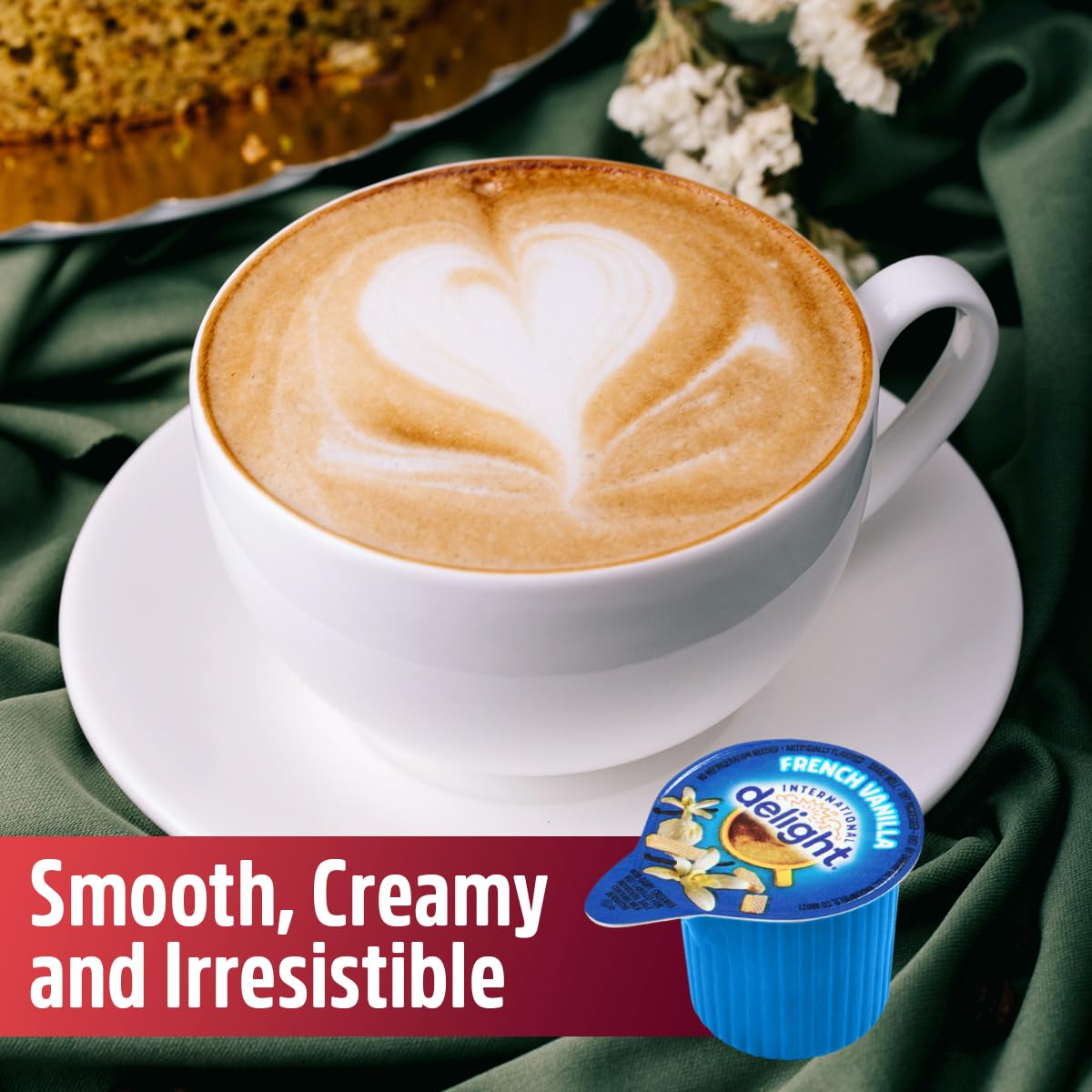 Skiennix French Vanilla Creamer Singles - 48 Individual Coffee Creamers for Flavorful Enjoyment Anytime