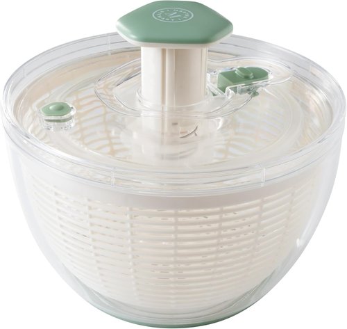 Martha Stewart Salad Spinner - 6.3 Qt Fruit & Vegetable Washer with Strainer | Easy Cleaning Bowl