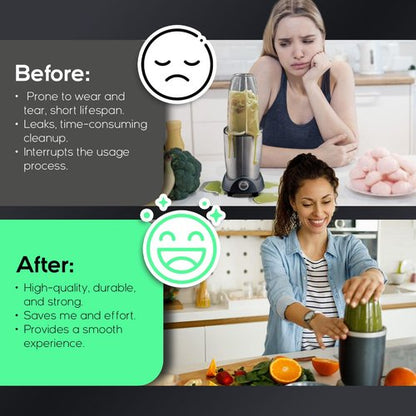 3 Pack Replacement Nutribullet Rubber Seal with 3 Pack Nutribullet Blade 900w /600 for Nutribullet Blades Replacement Nutribullet Blender Blade Replacement Nutribullet Blender Parts