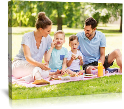 TreeDeal Custom Canvas Prints - Personalized 10” x 8” Framed Photo Wall Art for Home Decor & Gifts