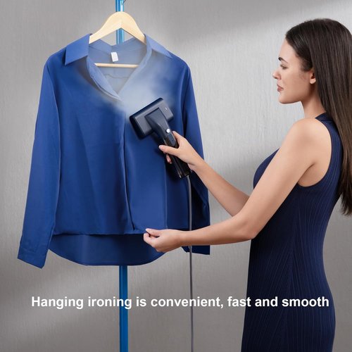 G10 Portable Clothes Steamer - Handheld Mini Iron for Travel & Home, 1200W, 0.9 lbs, Blue