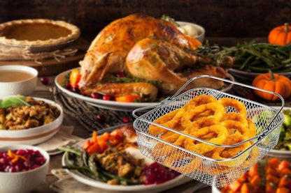 COSORI Square Air Fryer Basket - 304 Stainless Steel Mesh Replacement for 5.8QT & 6QT Models