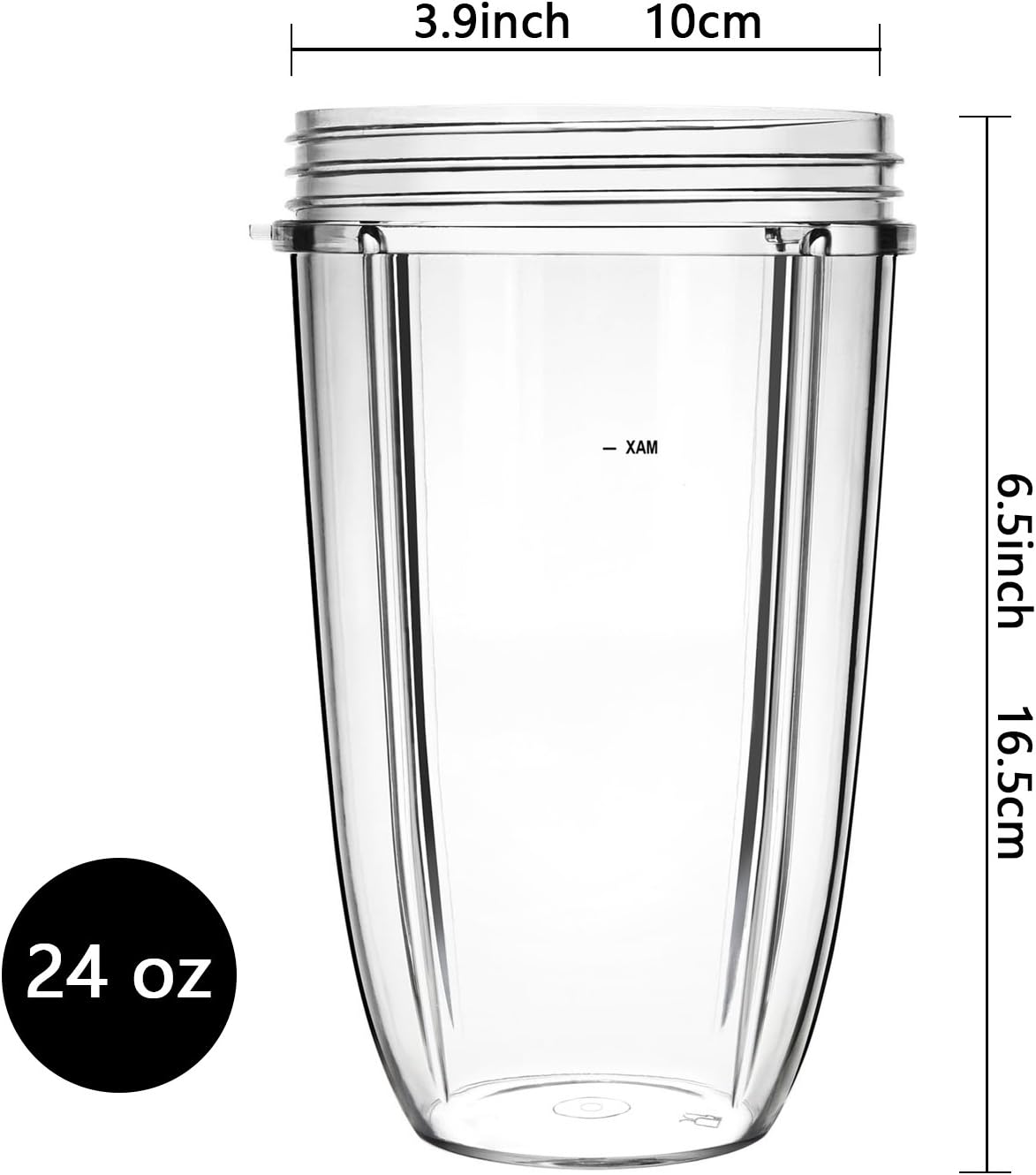 Nutribullet Replacement Cups - 24oz Blender Cups Compatible with NutriBullet 600W & 900W