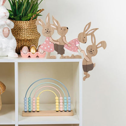 Party Wreath Rabbit Decoration - Charming Easter Rabbit Ornament for Home Decor | Perfect for Parties & Gatherings