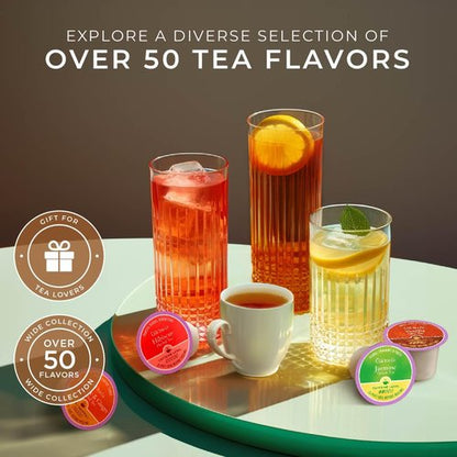 Gya Tea Co Honey Citrus Mint Herbal Tea Pod (16 Count)- Decaf Wellness Tea for Body Comfort & Relaxing