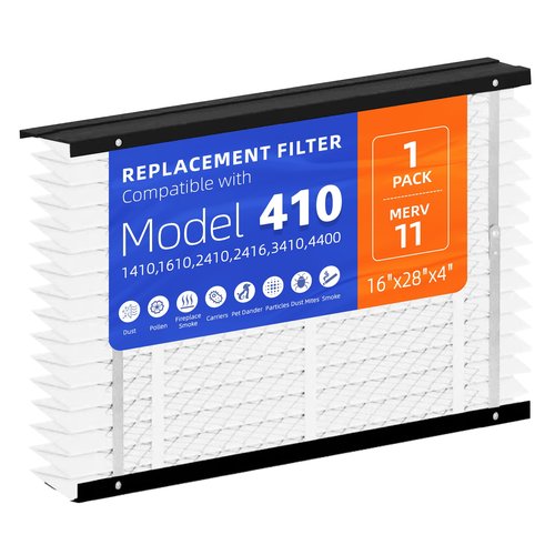 1 Pack 410 Replacement Filter, Compatible with AprilAire 410 Whole House Air Purifiers Models,1410,1610,2410,2416,3410,4400,MERV11 HVAC Furnace Filter Replacement,Actual Size:16"x28"x4" Air Filter