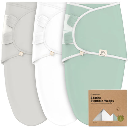 Organic Baby Swaddle Sleep Sacks by [Brand Name] - Soft & Snug for Newborns 0-3 Months | 3-Pack in Sage, XS