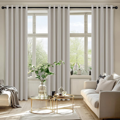 MIULEE Blackout Curtains - Thermal Insulated Room Darkening Drapes | 72-Inch Long, 2 Panels, Noise Reduction