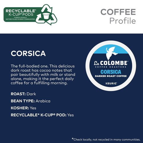 La Colombe® Corsica Dark Roast Coffee - Single Serve Keurig® K-Cup® Pods | 10 Count Box