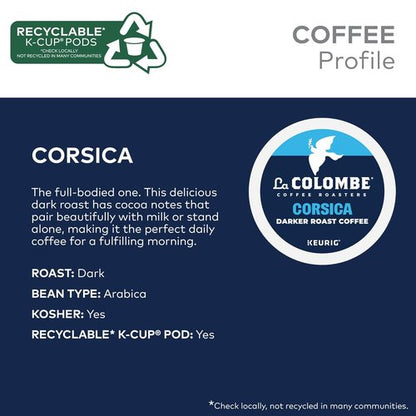 La Colombe® Corsica Dark Roast Coffee - Single Serve Keurig® K-Cup® Pods | 10 Count Box