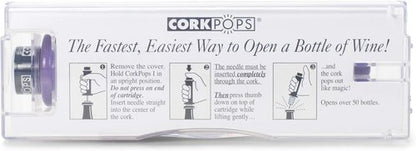 Cork Pops Black 6.5 Inch Original Wine Bottle Opener