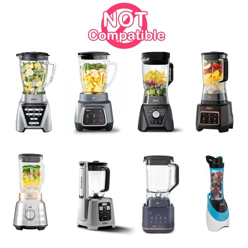 6 Cup Blender Glass Jar Replacement Parts with Blade for Oster Osterizer NOT fit Pro Master or Versa models