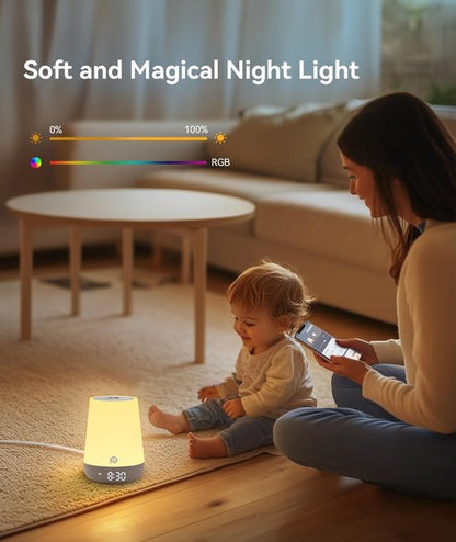 Dreamegg Nite 1 - Baby Sound Machine & Sleep Trainer | 34 Soothing Sounds, App Control, Night Light
