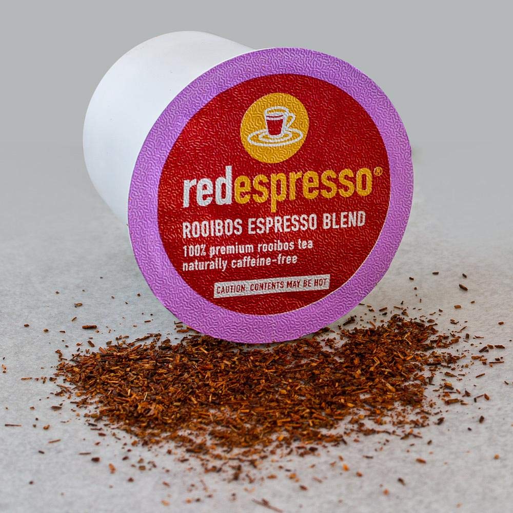 red espresso - Rooibos Tea K-Cups - Compatible With All Keurig Brewers - Natural, Antioxidant, Caffeine-Free, Pure Red Tea (12 K-Cups)