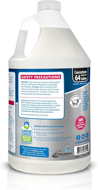 OdoBan Carpet Cleaner - Powerful 3-in-1 Formula for Deep Cleaning | 128 Fl Oz
