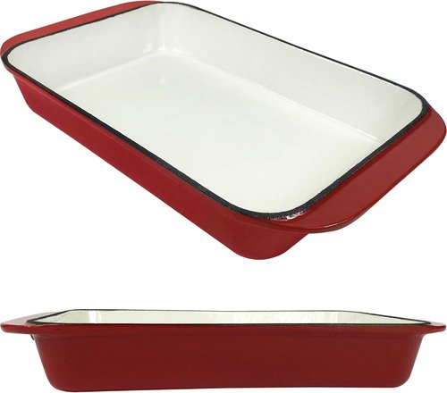 Le Creuset Enameled Cast Iron Roaster - 2.9 Qt Casserole Dish for Baking & Cooking | Vibrant Red