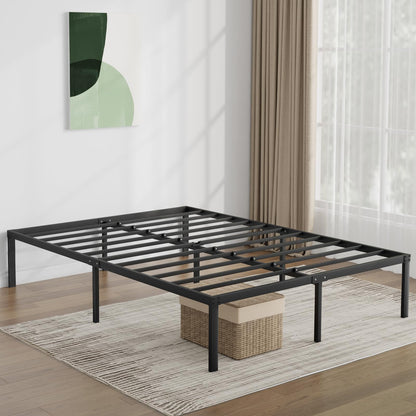 Novilla Twin Bed Frame, 14 Inch Metal Platform Bed Frame Twin Size No Box Spring Needed, Heavy Duty Steel Slat Support, Easy Assembly