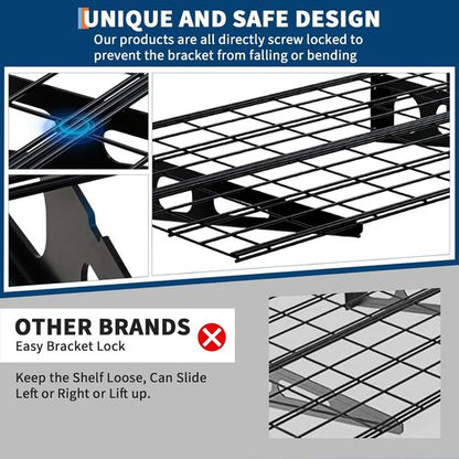 GarveeLife Heavy-Duty Garage Storage Shelving - 2 Pack 2x6 ft Wall-Mounted Racks | 1600 lbs Capacity
