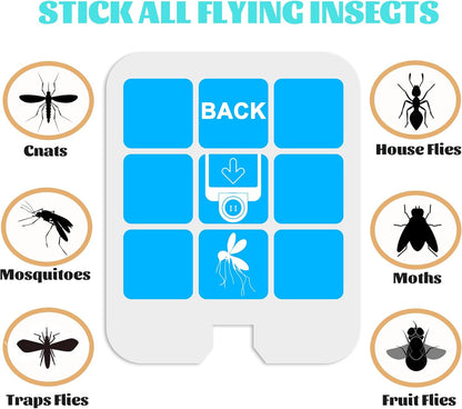 Saferr Home Fly Trap Refill Glue Cards - 32 Pack Compatible with SH502 & DT3005W | Indoor Insect Trap Replacement