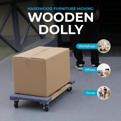 Simpli-Magic Furniture Moving Dolly - Heavy-Duty 1,320 lbs Capacity | 30" x 18" | 4 Swivel Wheels, 2 Pack