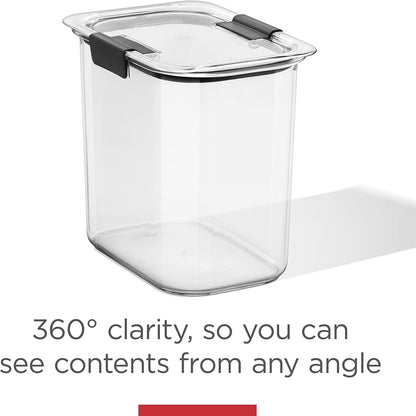 Rubbermaid Brilliance Airtight Food Storage Container - BPA-Free 7.8 Cup for Brown Sugar | Leak-Proof & Dishwasher-Safe
