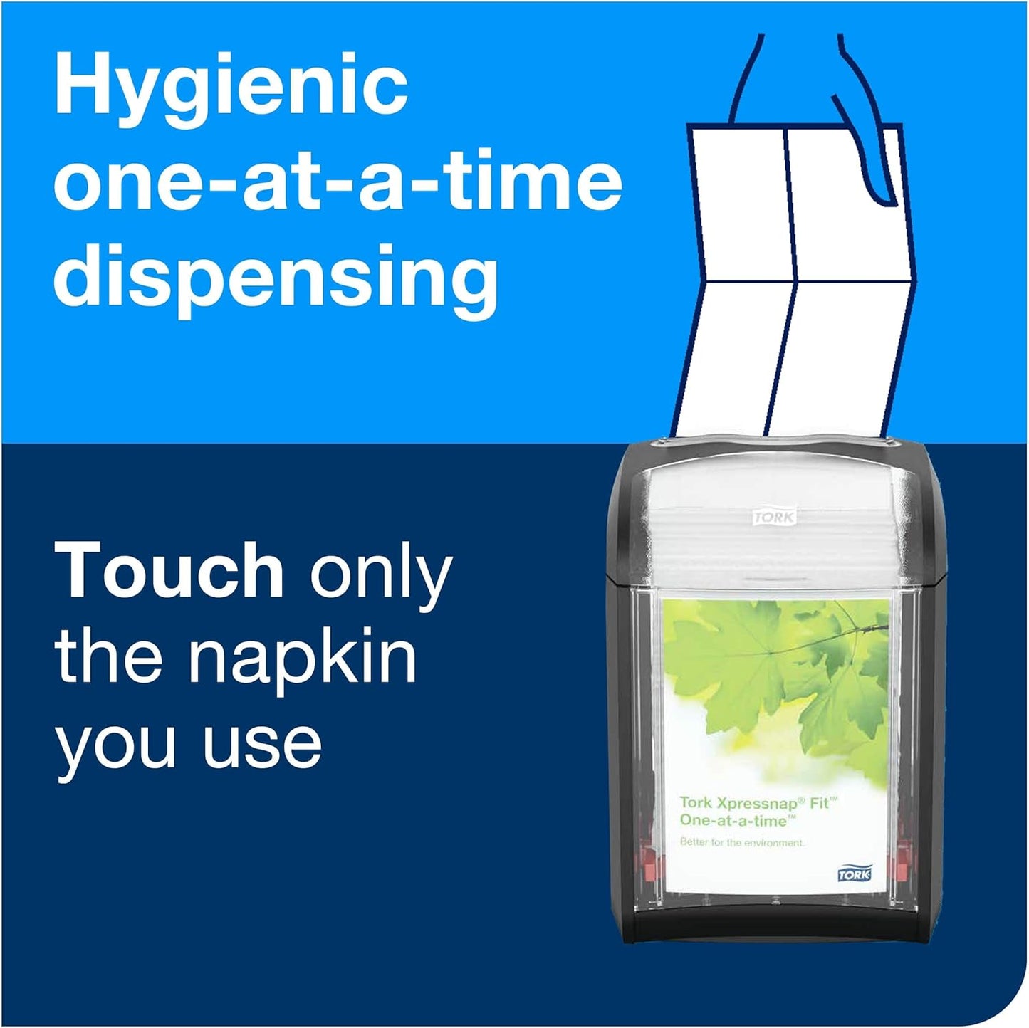 Tork Xpressnap Fit Dispenser Napkins - C-Fold, 1 Ply, 240 Count | 4.25" x 3.25" Size