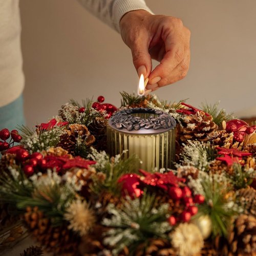 **Regine Switzerland Bronze Sacred Fruit Candle Topper - Enhance Candle Burn Evenness | Home Decor Accessory**