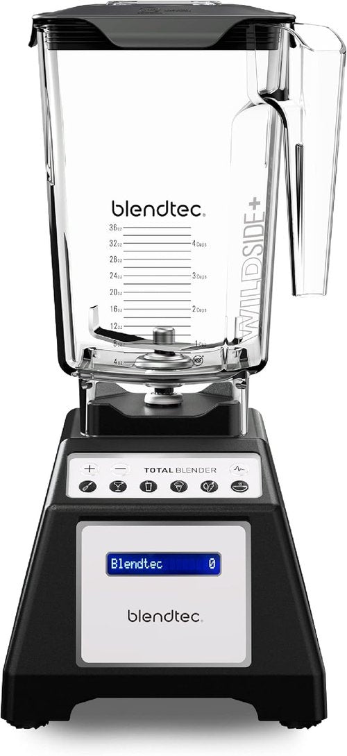 Blendtec Total Classic Original Blender - Professional-Grade Power | 90 oz WildSide+ Jar - 6 Pre-Programmed Cycles - Black