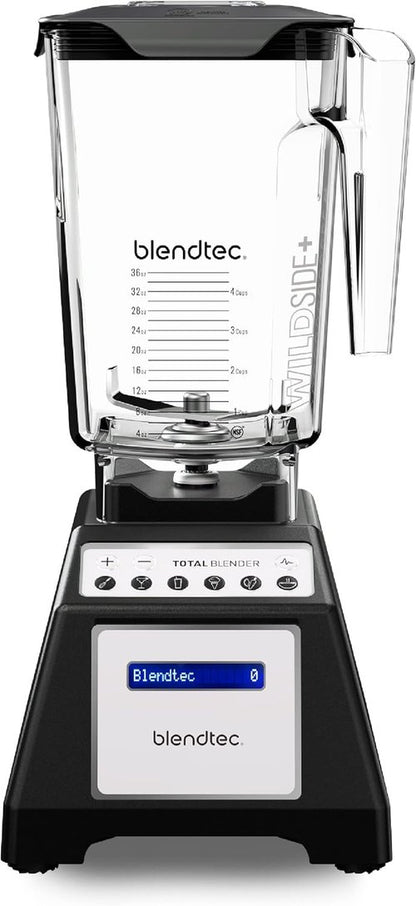 Blendtec Total Classic Original Blender - Professional-Grade Power | 90 oz WildSide+ Jar - 6 Pre-Programmed Cycles - Black
