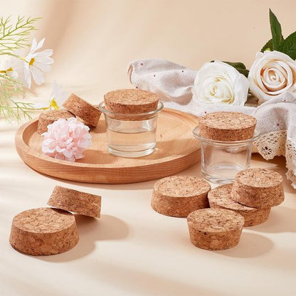 GORGECRAFT 10PCS 2 Sizes Large Wooden Tapered Cork Plugs 1.5 to 1.9 Inch Diameter Natural Soft Wood Replacement for Wine, Beer and Glass Bottles Ornaments