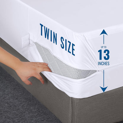Utopia Bedding Mattress Protector - 100% Waterproof Twin Size Encasement | Pack of 10, Bed Bug & Dust Mite Proof