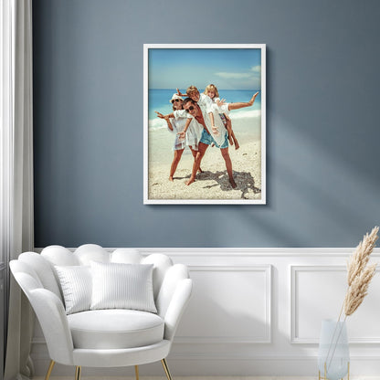 Wall26 Custom Framed Poster - Canvas Wall Art for Living Room & Bedroom Decor | Ready to Hang - 8"x10" White