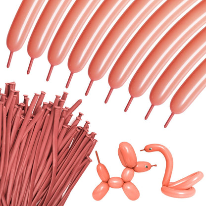 Regine Switzerland 100Pcs Thickening Latex Bean Paste Balloons - Long Twisting Balloons for Halloween & Birthdays