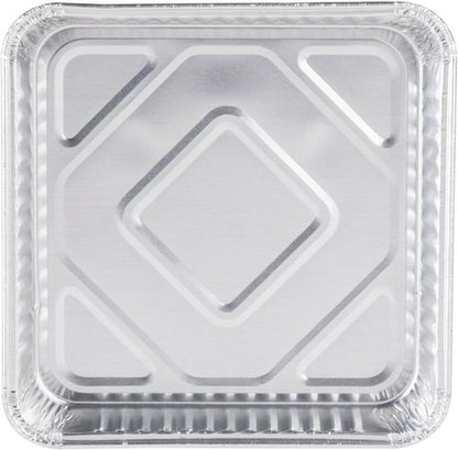 Extra-Thick Disposable Aluminum Baking Pans by [Brand Name] - Pack of 30 | 9” x 9” Recyclable Square Tins | Superior Heat Conductivity & 2” High Walls
