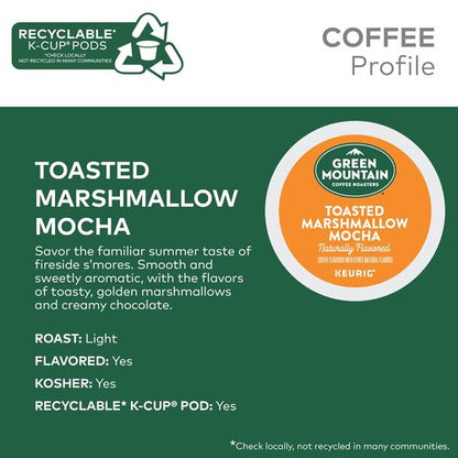 Green Mountain Coffee Roasters Toasted Marshmallow Mocha K-Cup Pods | Light Roast Coffee, 96 Count
