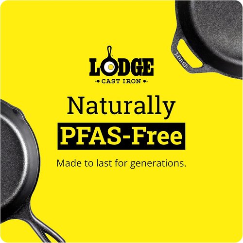 Lodge Cast Iron Wedge Pan - Versatile Cooking Tool for Perfectly Cooked Meals | Durable Design
