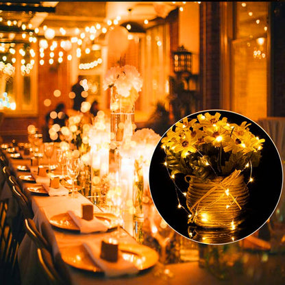 Yiaht 12 Pack Fairy Lights - Battery Operated 7 Feet String Lights | Waterproof Silver Wire for Bedroom & Party Decor