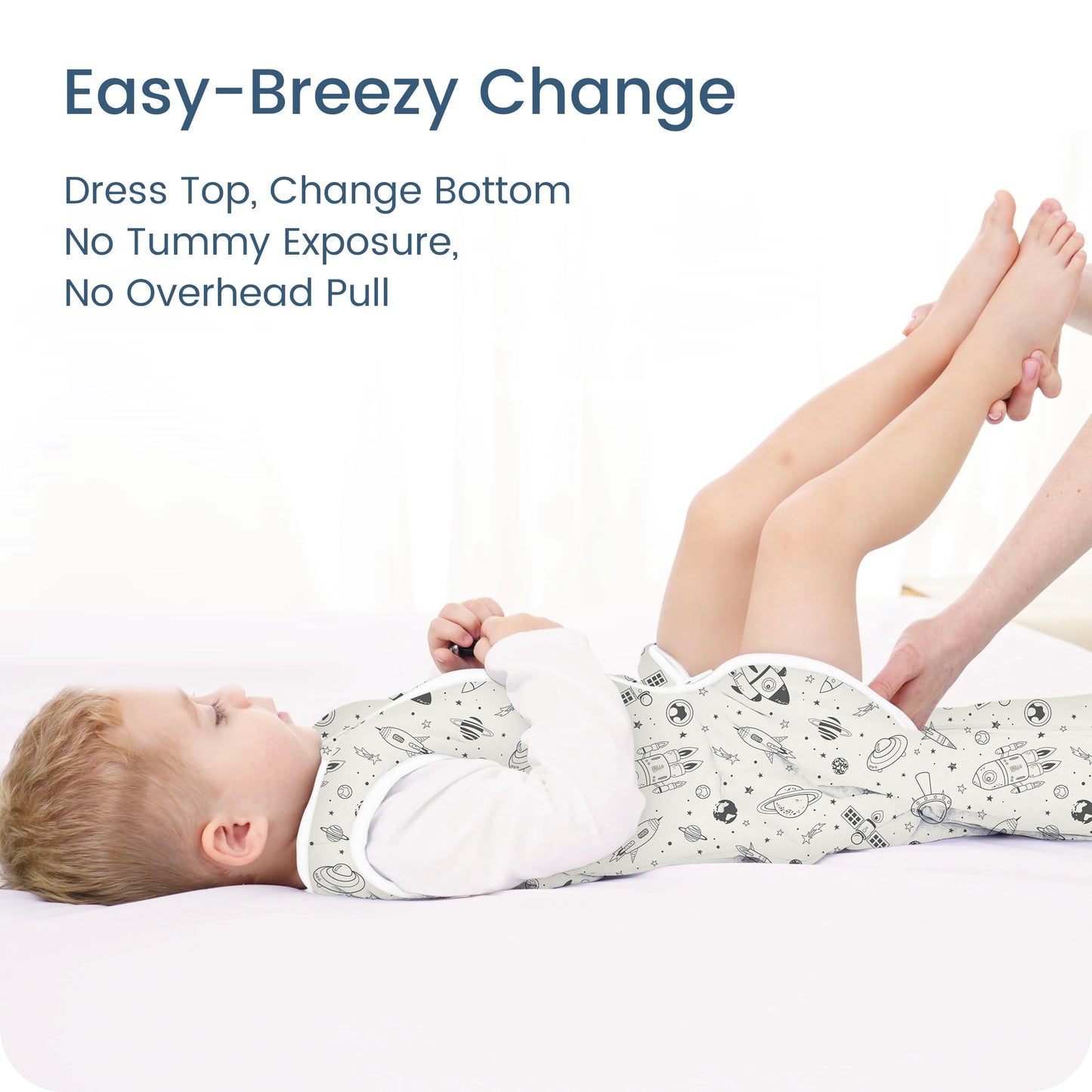 TOTBASIC 1.0 TOG Toddler Sleep Sack for 2T 3T 4T, Wearable Blanket Baby Sleeping Bag with 2-way Safe Zipper, Ultra Soft All Season Sleep Sack for 24-36-48 Months, 1 Pack(Space Odyssey)