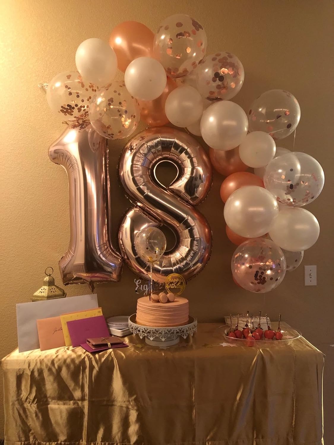 Rose Gold 40-Inch Number 11 Balloon - Perfect Birthday Party Decoration for Girls & Boys