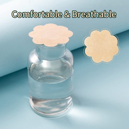 WITROMAN 40 Pieces nipple covers disposable nipple Pasties nipple Petals (Nude)