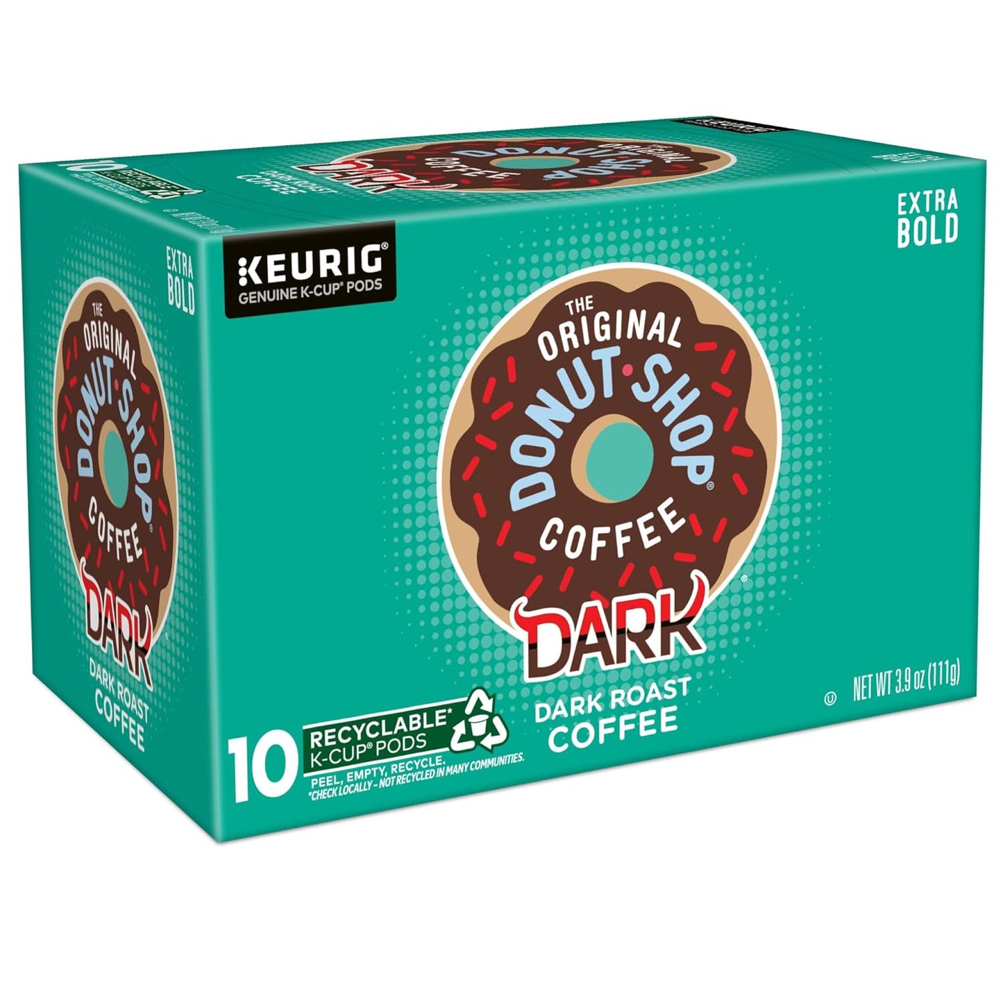 Original Donut Shop Dark Roast Coffee K-Cup Pods - 60 Count (6 Packs of 10) | Single-Serve Convenience
