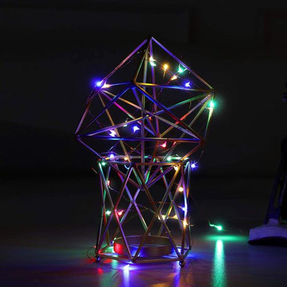 Ariceleo LED Fairy Lights - Battery Operated Copper Wire String Lights | 5m/16ft Multi-Colored for Bedroom, Weddings, Parties