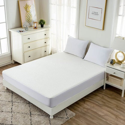 Bamboo Viscose Cooling Mattress Protector King Size Waterproof Matressprotector Soft Quiet Breathable Fitted Matress Cover