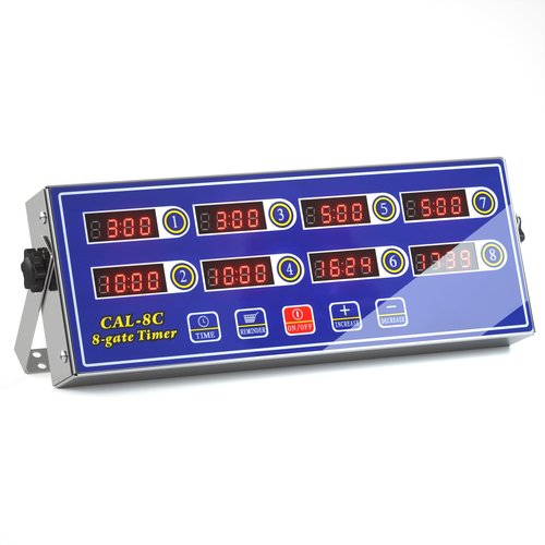 8 Channel Digital Kitchen Timer Clock Reminder Cooking Commercial Loud Ring Alarm Stainless Steel Timers Calculagraph for Restaurant/Home Kitchen/Cafeteria