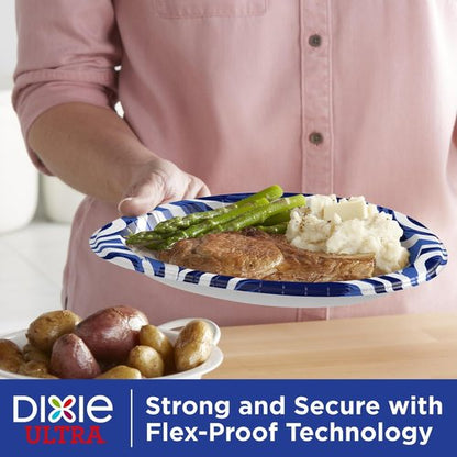 Dixie Ultra Large Paper Plates - 10 Inch, 44 Count | Heavy Duty, Microwave-Safe & Soak-Proof