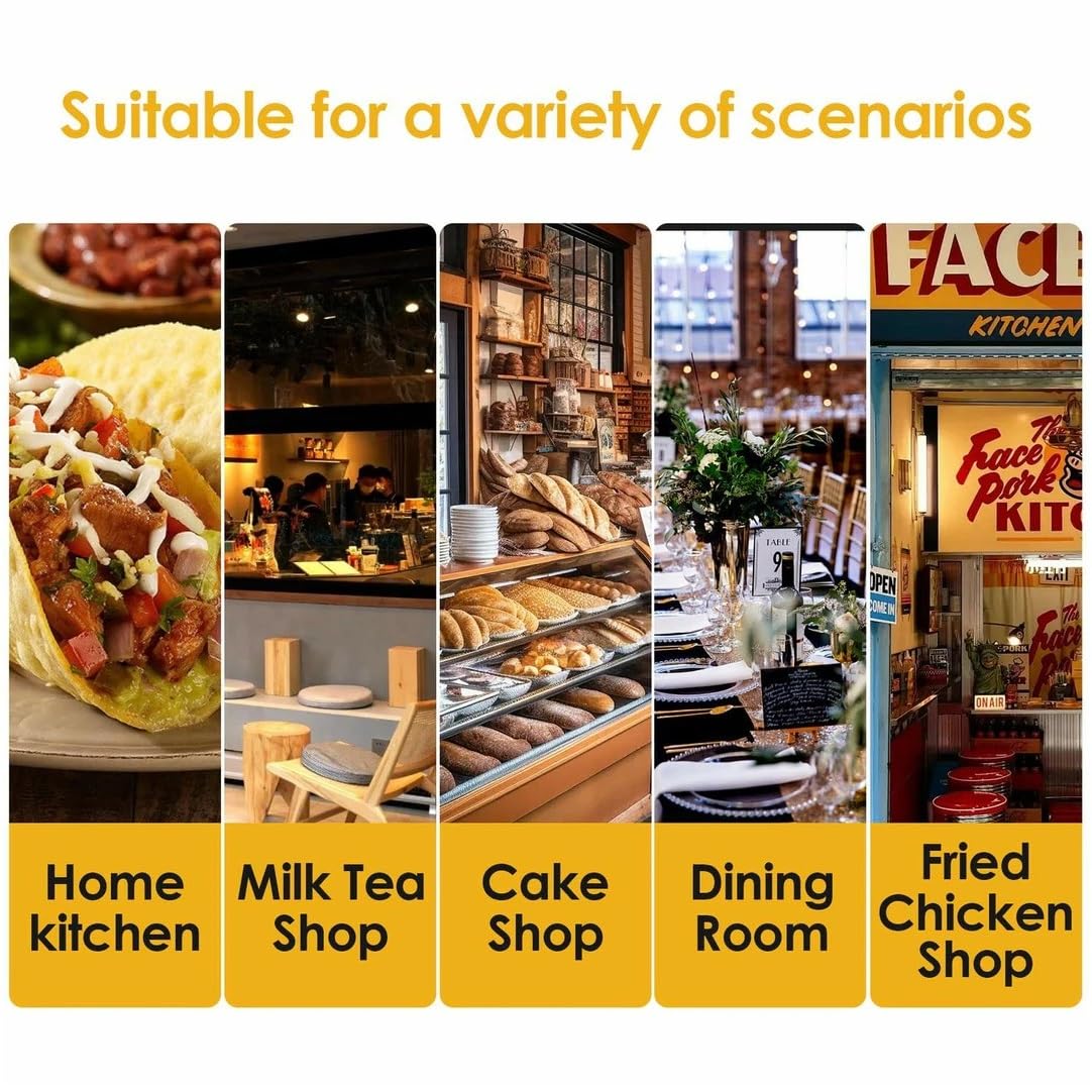 Taco Fryer Basket, 6 Shells Stainless Steel Taco Shell Fry Basket Tortilla Frying Basket, Taco Shell Maker Deep Fry Basket with Detachable Handle, Taco Holder Stand for Commercial and Home Use