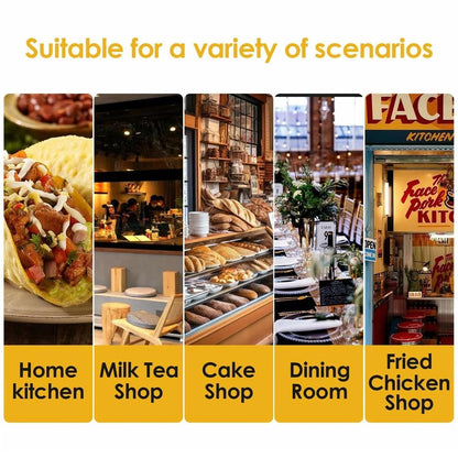 Taco Fryer Basket, 6 Shells Stainless Steel Taco Shell Fry Basket Tortilla Frying Basket, Taco Shell Maker Deep Fry Basket with Detachable Handle, Taco Holder Stand for Commercial and Home Use