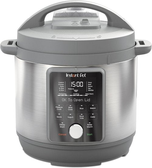Instant Pot 8-Quart Electric Pressure Cooker - Whisper Quiet 9-in-1 with Stainless Steel Finish | Over 800 Recipes
