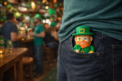 Westmon Works Lucky Irish Leprechaun Figurine - Pocket-Sized Good Luck Charm Keepsake for Desk or Carrying