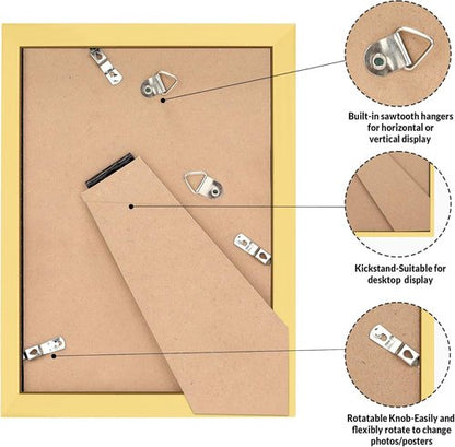 LaVie Home 4x6 Picture Frame Set of 10 - Elegant Gold Frames for Wall Gallery or Tabletop Display